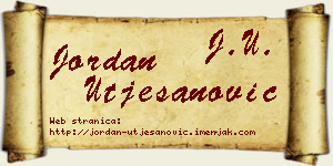 Jordan Utješanović vizit kartica